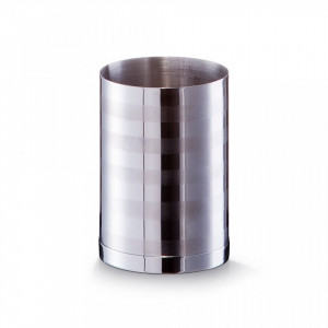 Suport pentru periuta dinti argintiu din metal 7x10 cm Timeless Zeller