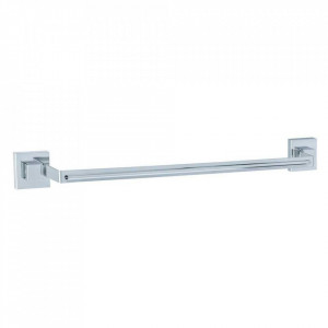 Suport prosoape argintiu din metal 61 cm Vacuum Loc Quadro Wenko