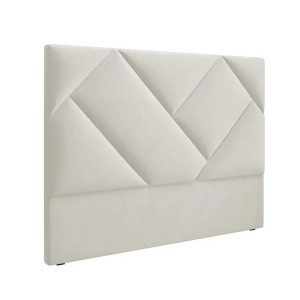 Tablie pat bej deschis din catifea 140 cm Arkose Micadoni