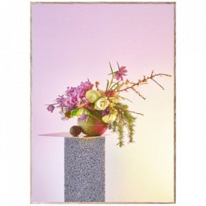 Tablou multicolor cu rama din lemn Bloom 07-Creme Paper Collective