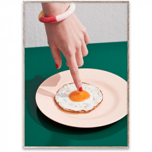 Tablou multicolor cu rama din lemn Fried Egg Paper Collective