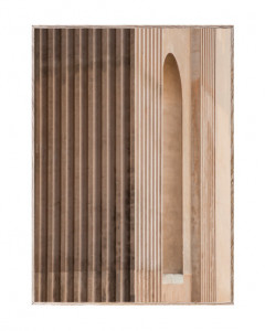 Tablou multicolor cu rama din lemn Neoclassic IV Paper Collective