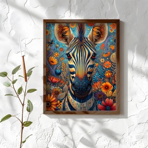 Tablou multicolor din lemn 35x47 cm AI136 The Home Collection
