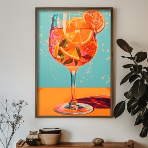Tablou multicolor din lemn 35x47 cm GE251-L The Home Collection