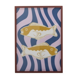Tablou multicolor din lemn 50x70 cm Remy Bloomingville