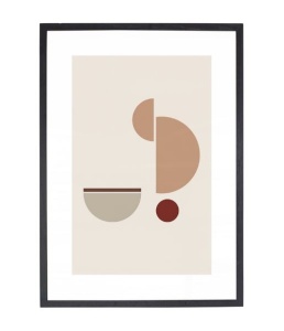 Tablou multicolor din sticla 30x42 cm Cooper Hubsch