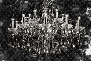 Tablou multicolor din sticla 80x120 cm Chandelier Ter Halle
