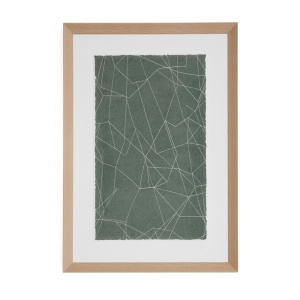 Tablou verde din fibre naturale 70x100 cm Durkan Kave Home