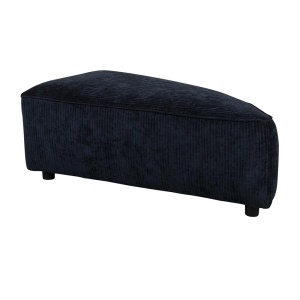 Taburet albastru navy din textil 60x100 cm Hunter Right Zuiver
