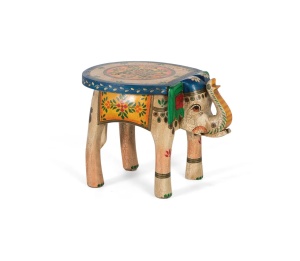 Taburet multicolor din lemn Cork Giner y Colomer