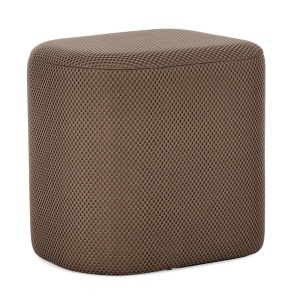 Taburet oval maro din textil 37x44 cm Darya Bizzotto