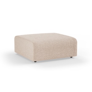 Taburet patrat grej din textil 93x93 cm Vint Boucle HKliving