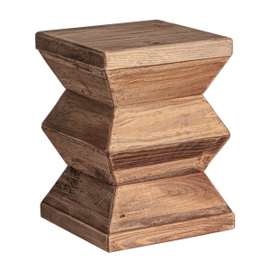 Taburet patrat maro din lemn 31x31 cm Breive Vical Home