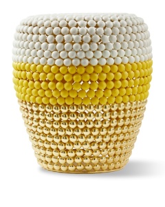 Taburet rotund multicolor din metal 40 cm Dot White Pols Potten