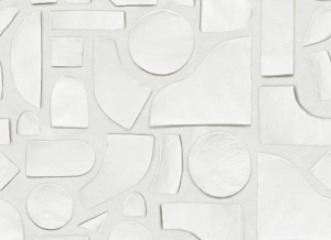 Tapet alb din hartie Clay Figures Rebel Walls