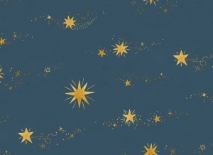 Tapet albastru din hartie Gillis Sandberg