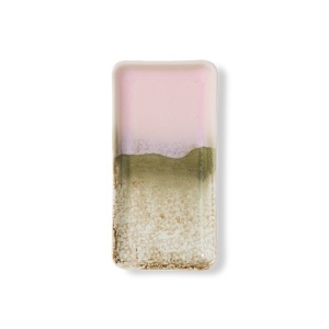 Tava dreptunghiulara multicolora din ceramica 9x19 cm 70s Muse HK Living