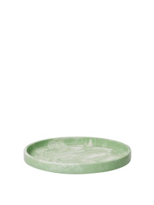 Tava rotunda verde din fibre naturale 30 cm Mist Ferm Living