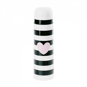 Termos multicolor din inox 500 ml Stripes And Heart Miss Etoile