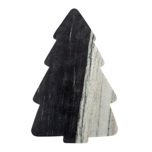 Tocator asimetric negru din marmura 23x36 cm Diya Bloomingville