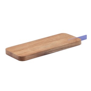 Tocator dreptunghiular maro din lemn 12x35 cm Zairin Kave Home
