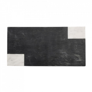 Tocator dreptunghiular negru din marmura 23x45 cm Elvia Bloomingville