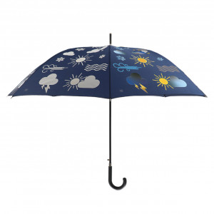 Umbrela multicolora din fibre sintetice Weather Esschert Design