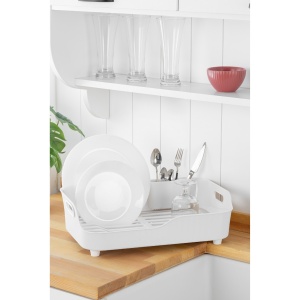 Uscator vase alb din plastic AKL-060B The Home Collection