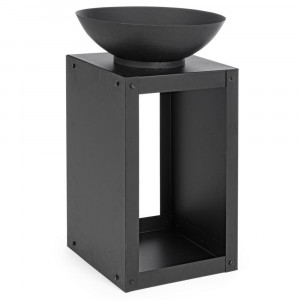 Vatra foc neagra din metal Efesto Jay S Bizzotto