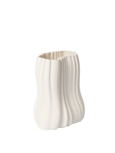 Vaza alb antic din ceramica 20 cm Moire Ferm Living