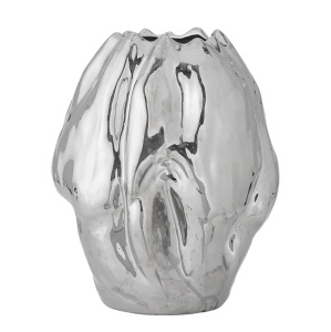 Vaza argintie din ceramica 29 cm Bobby Bloomingville