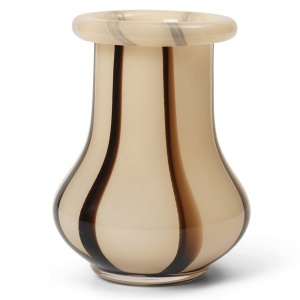 Vaza bej din sticla 15 cm Riban Ferm Living