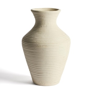 Vaza decorativa bej din hartie 37 cm Pria Kave Home