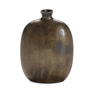 Vaza decorativa din metal maro bronz 30 cm Master Thai Natura