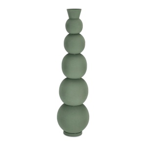 Vaza decorativa verde din metal 76 cm Ridhi Bizzotto