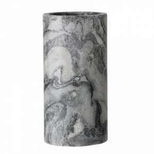 Vaza gri din marmura 15 cm Azzar Bloomingville