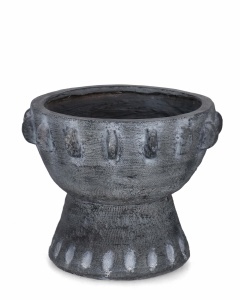 Vaza gri din piatra 32 cm Bucchero Bizzotto