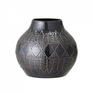 Vaza neagra din ceramica 27 cm Cornelius Bloomingville