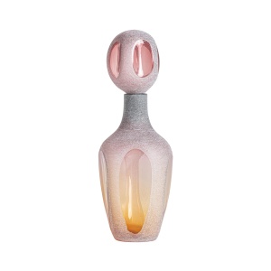 Vaza roz din sticla 47 cm Yaeko Vical Home
