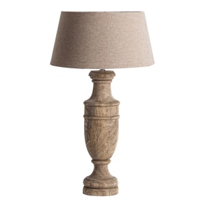 Veioza maro/alba din lemn 77 cm Stan Vical Home