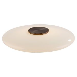 Veioza maro inchis/alb din sticla 9 cm Pure Vitrum Zuma Line