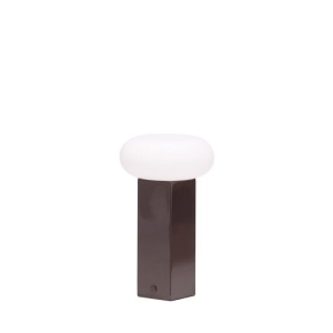 Veioza portabila maro din metal 30 cm Low Hubsch