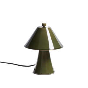 Veioza verde din ceramica 21 cm Ceren Kave Home