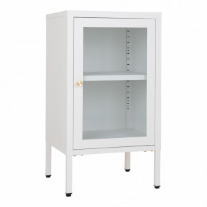 Vitrina alba din metal 70 cm Dalby House Nordic