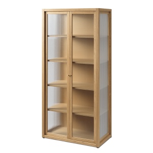 Vitrina maro din lemn 155 cm Reed Ferm Living