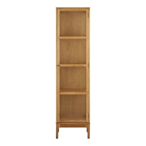 Vitrina maro din lemn 180 cm Zamora House Nordic