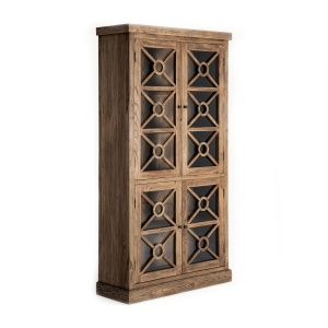 Vitrina maro din lemn 205 cm Norvik Vical Home
