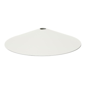 Abajur alb din metal Angle Ferm Living