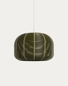 Abajur pentru exterior verde din metal Garoina Kave Home