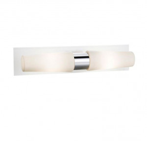 Aplica alba pentru baie din metal cu 2 becuri Brastad Long Markslojd